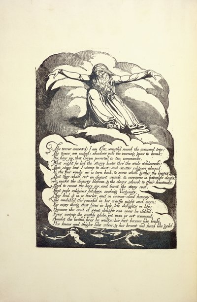 El terror respondido, mediados de la década de 1790 de William Blake