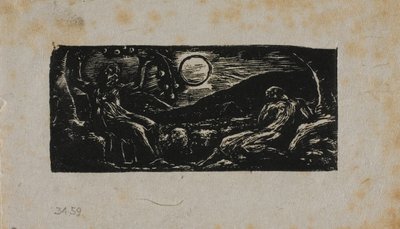 Thenot bajo el árbol frutal, de Las Églogas de Virgilio de William Blake