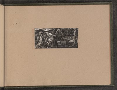 Thenot y Colinet llevan juntos a sus rebaños de William Blake