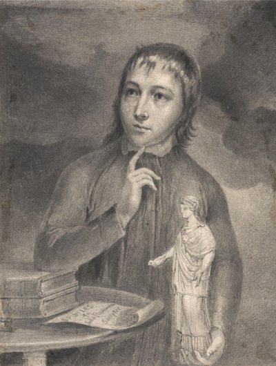 Thomas Alphonso Hayley, dibujo de medio cuerpo de William Blake