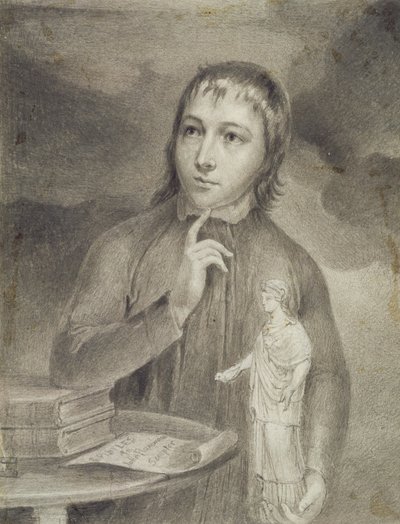 Thomas Alphonso Hayley, dibujo de medio cuerpo, c.1800 de William Blake