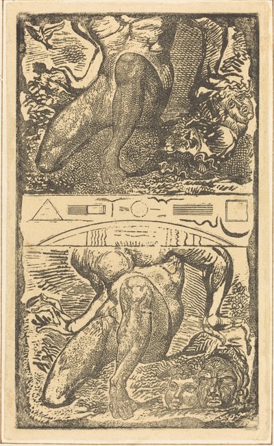 Asunto desconocido, que mire al cielo y ría en el aire brillante de William Blake