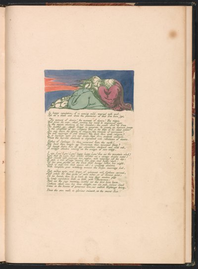 Visiones de las hijas de Albión, Placa 10, En feliz copulación... de William Blake