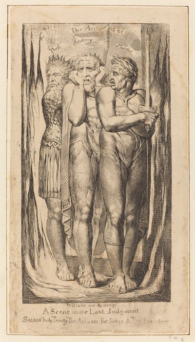 Guerra, los acusadores de robo, adulterio, asesinato de William Blake