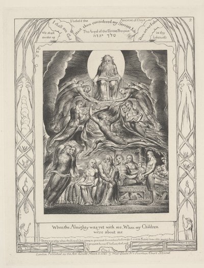 Cuando el Todopoderoso estaba aún conmigo, Cuando mis hijos estaban a mi alrededor de William Blake