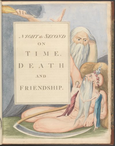 Pensamientos Nocturnos de Young, Página 17, Noche Segunda, Sobre el Tiempo, la Muerte y la Amistad de William Blake