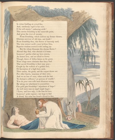 Pensamientos nocturnos de Young, Página 37, Amor, y solo amor, es el préstamo para el amor de William Blake