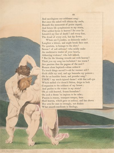 Pensamientos Nocturnos de Young, Página 88, Pero por la Bendición No Luches con el Cielo de William Blake