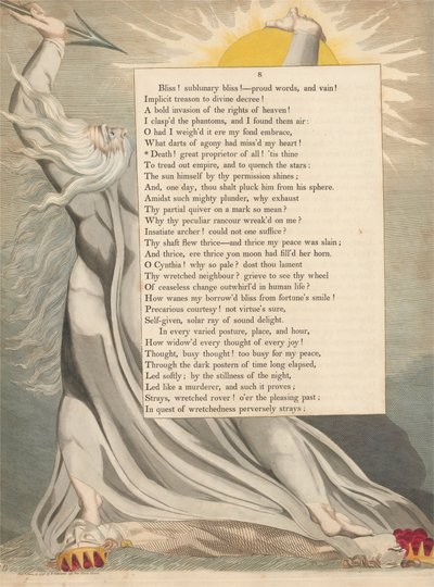Pensamientos Nocturnos de Young, Página 8, ¡Muerte! Gran Propietario de Todo! de William Blake