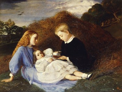 Amy, Dorothea y Hungerford Wren Hoskyns, 1863 de William Blake Richmond
