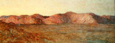 Desierto de El Kab, resplandor de William Blake Richmond