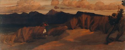 Cerca de Via Reggio, donde se encontró el cuerpo de Shelley de William Blake Richmond