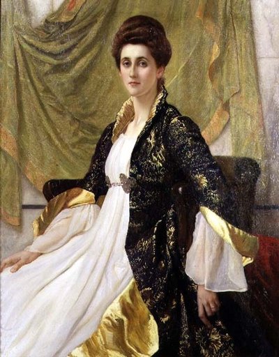 Retrato de la Sra. Ernest Moon, de soltera Emma de Villiers Lamb, c.1888 de William Blake Richmond