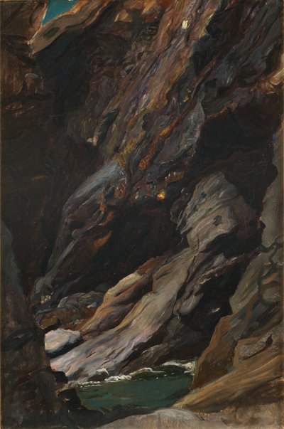 Rocas en Tintagel de William Blake Richmond