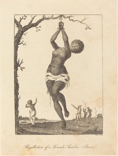 Flagelación de una esclava samboe de William Blake after John Gabriel Stedman