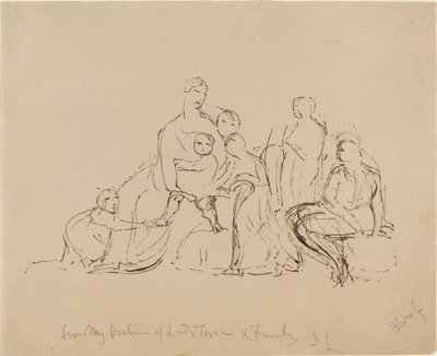 Lady Torrens y familia de William Blake after John Linnell