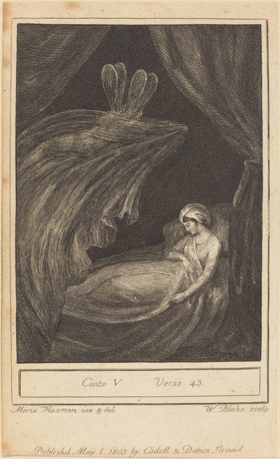 Canto V, Verso 43 de William Blake after Mary Ann Flaxman