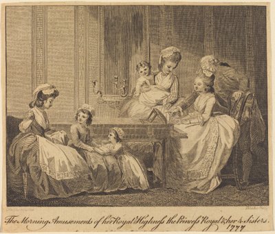 Los Entretenimientos Matutinos de Su Alteza Real de William Blake after Thomas Stothard