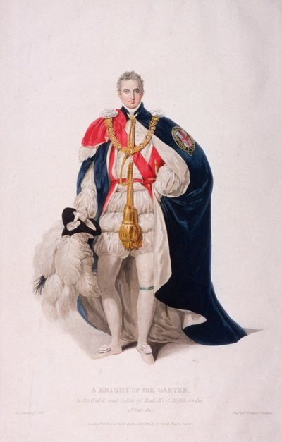 Caballero de la Jarretera en traje ceremonial de William Bond