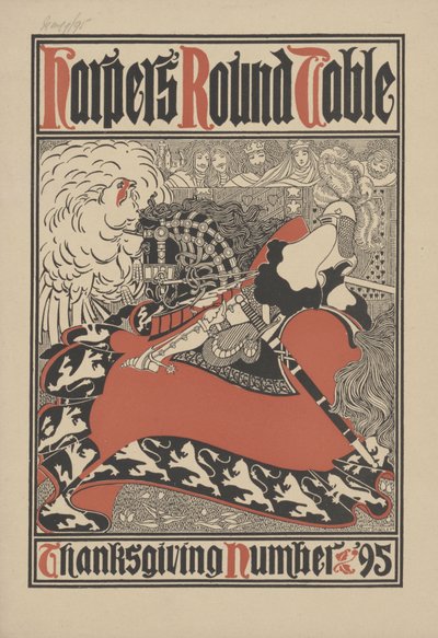 Mesa redonda de Harper - Número de Acción de Gracias, 1895 de William Bradley