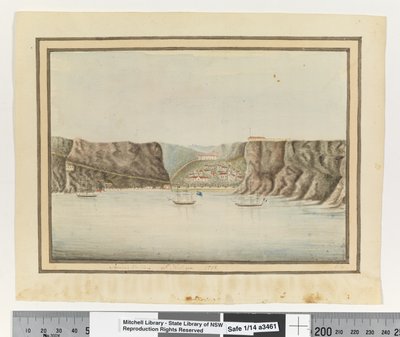 Valle de James en Santa Elena 1792 (detalle) de William Bradley