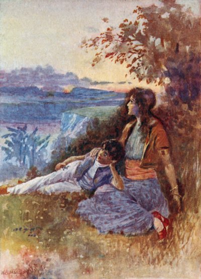 Ilustración para Vathek, An Arabian Tale, de William Beckford (litografía en color) de William Bradshaw Handforth
