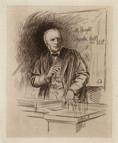 Henry Calderwood, Profesor de Filosofía Moral (grabado) de William Brassey (after) Hole
