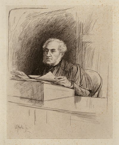 James Stuart Fraser-Tytler, Catedrático de Transmisiones Patrimoniales (grabado) de William Brassey (after) Hole