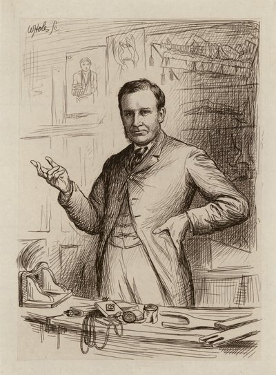 John Chiene, profesor de cirugía (grabado) de William Brassey (after) Hole