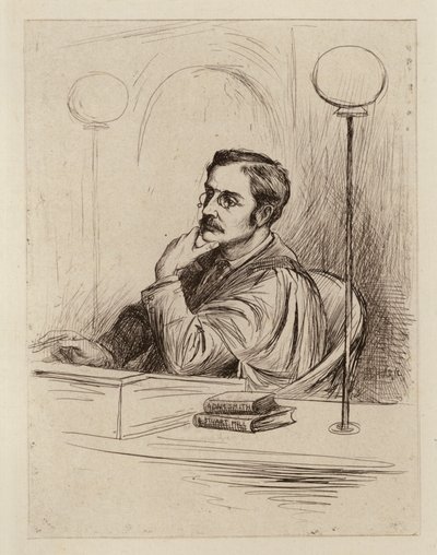 Joseph Shield Nicholson, Profesor de Economía Comercial y Política y de Derecho Mercantil (grabado) de William Brassey (after) Hole