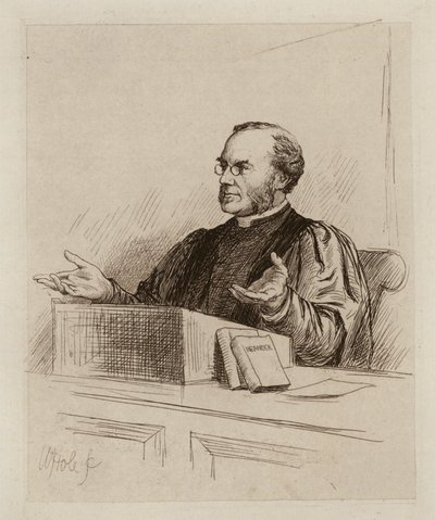 Malcolm Campbell Taylor, Profesor de Divinidad e Historia Eclesiástica (grabado) de William Brassey (after) Hole