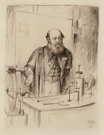 Peter Guthrie Tait, Profesor de Filosofía Natural (grabado) de William Brassey (after) Hole