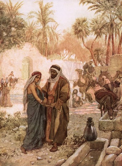 Eliezer y Rebeca de William Brassey Hole