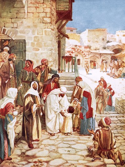 Jesús bendiciendo a los niños de William Brassey Hole