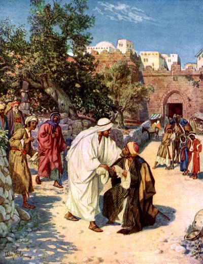 Jesús limpia a un leproso de William Brassey Hole