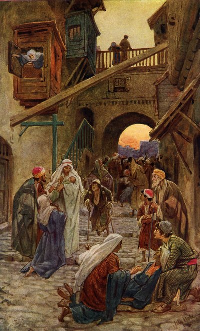 Jesús realiza milagros en Capernaum de William Brassey Hole
