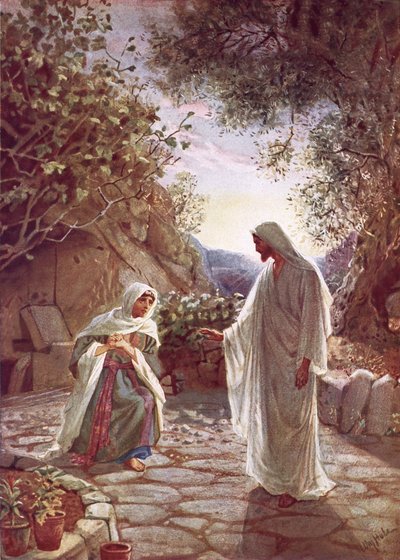 Jesús revelándose a María Magdalena de William Brassey Hole