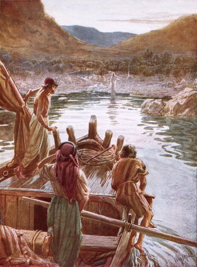 Jesús mostrándose a Pedro y otros en el Mar de Galilea de William Brassey Hole