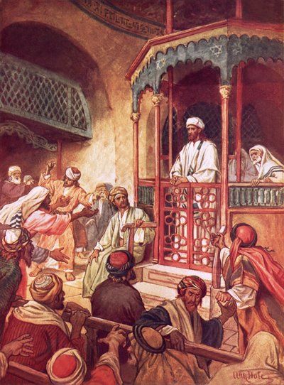 La enseñanza de Jesús rechazada por su propia gente en Nazaret de William Brassey Hole