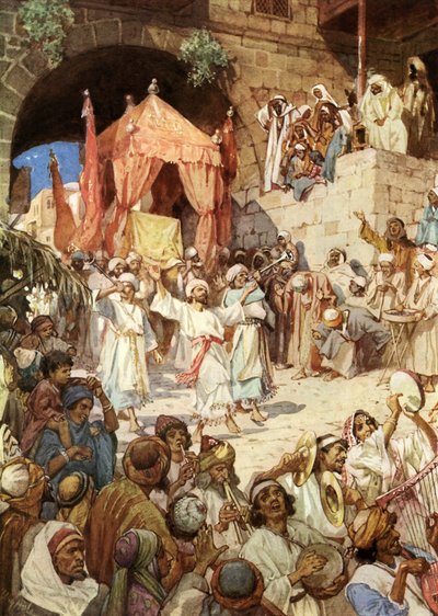 El rey David llevando el arca a Jerusalén de William Brassey Hole