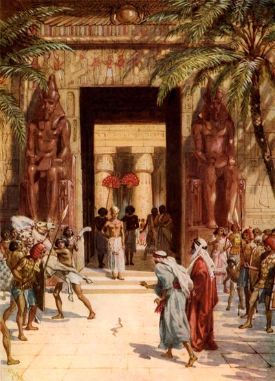 Moisés y Aarón ante el Faraón de William Brassey Hole