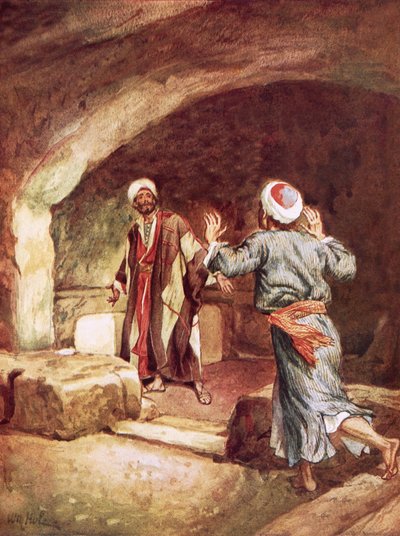 Pedro y Juan en el sepulcro de William Brassey Hole