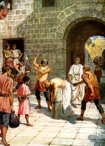 Pilato ordena azotar a Jesús - Biblia de William Brassey Hole