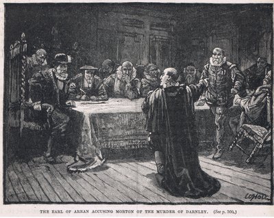 El Conde de Arran acusando a Morton del asesinato de Darnley 1581 de William Brassey Hole