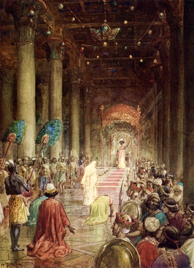 La reina de Saba visita al rey Salomón de William Brassey Hole