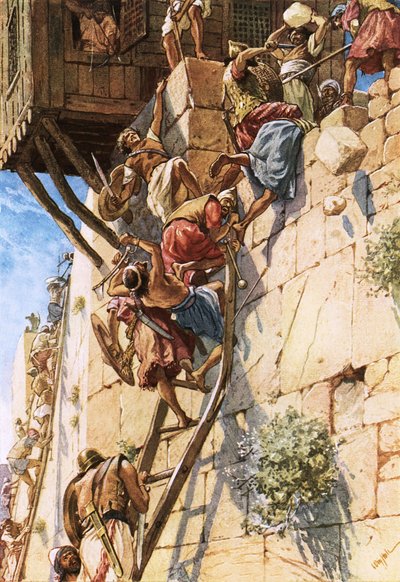 La captura de Jerusalén de los jebuseos de William Brassey Hole