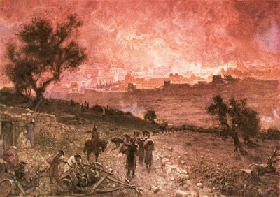 La destrucción de Jerusalén por Nabucodonosor en 587 a.C. de William Brassey Hole