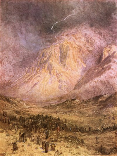 La entrega de las leyes en el Sinaí de William Brassey Hole