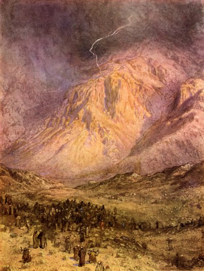La entrega de la ley en el Monte Sinaí de William Brassey Hole