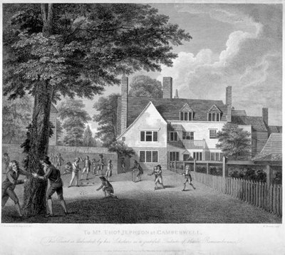 La Escuela de Gramática Libre de Camberwell, Camberwell, Londres, 1795 de William Bromley